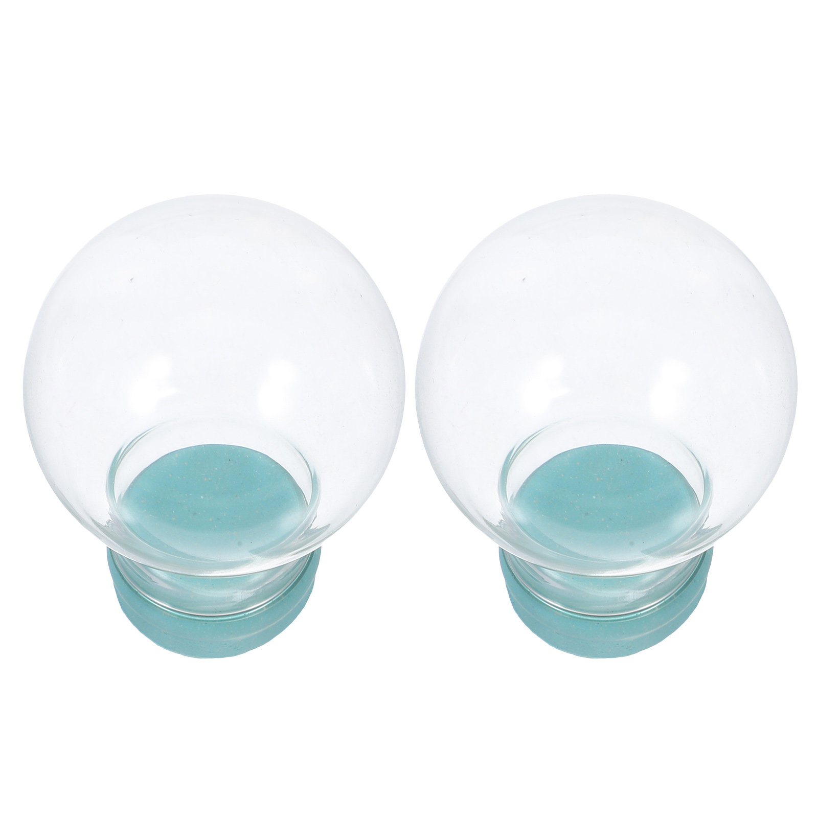 Plastic Dome Clear - قطعتان من كرة الثلج الشفافة القابلة