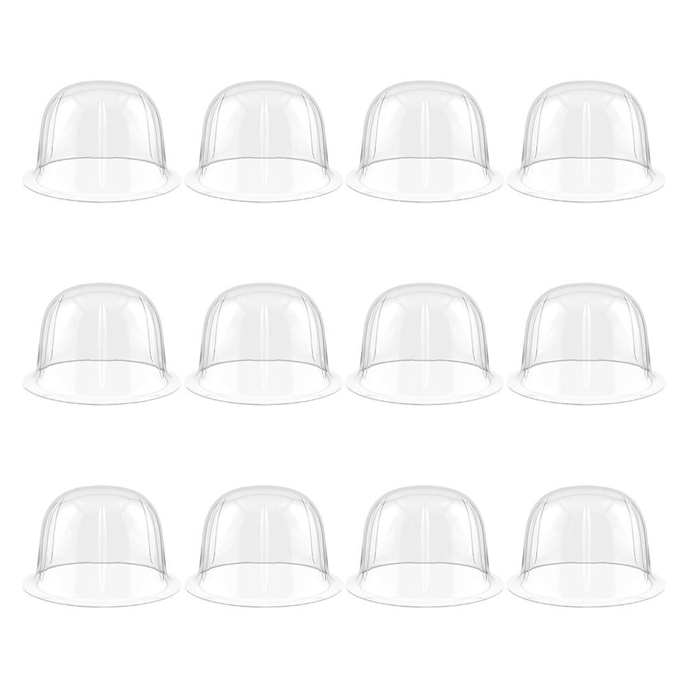 12 قطعة من حاملات القبعات الشف - مراجعة Plastic Dome Clear وسعره