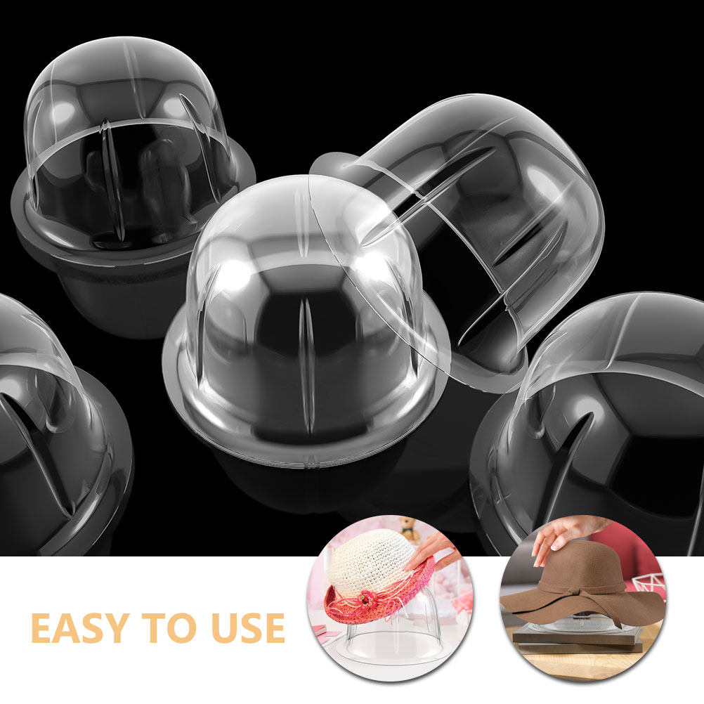 12 قطعة من حاملات القبعات الشف - مراجعة Plastic Dome Clear وسعره