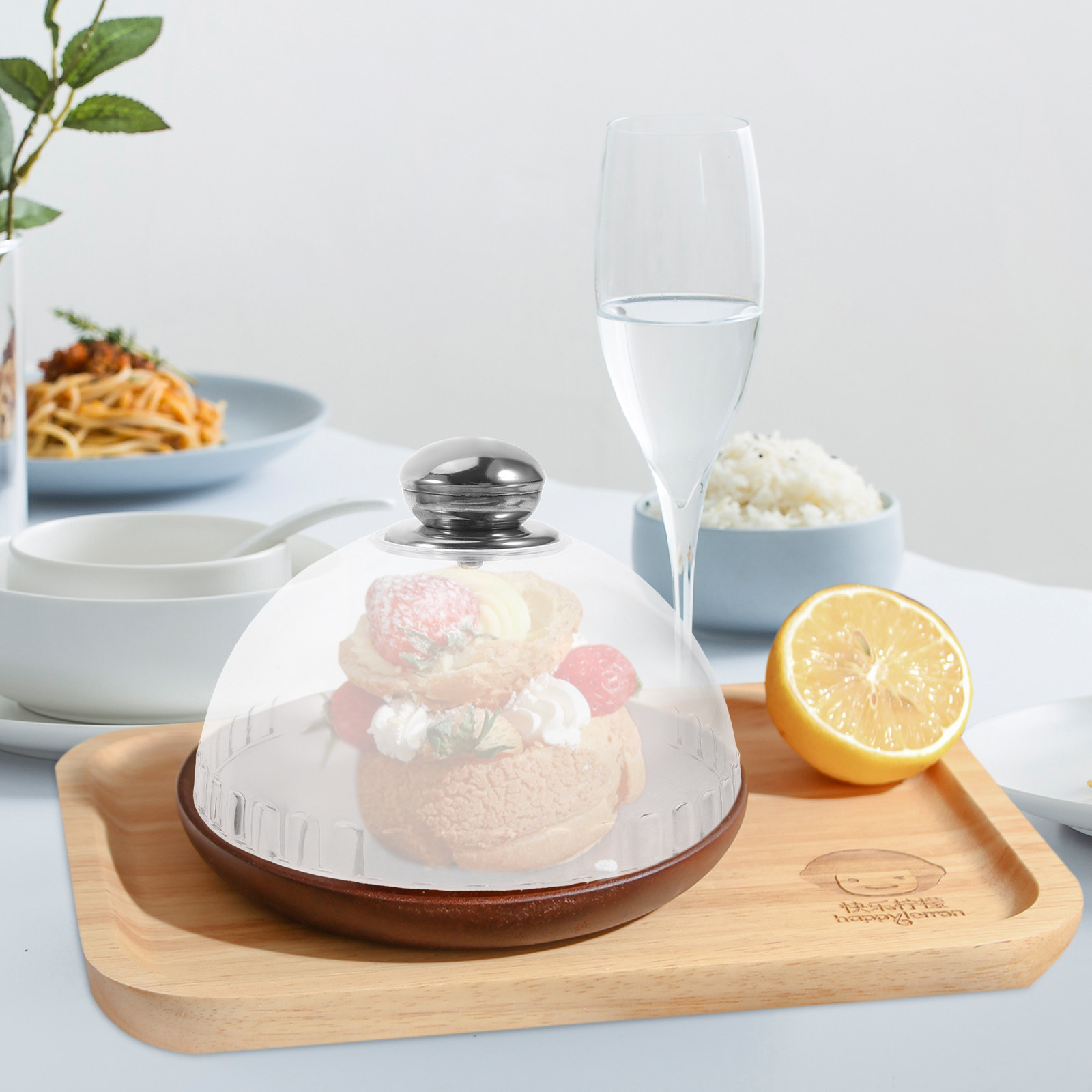 غطاء قبة كيك شفاف من الأكريليك - مراجعة Plastic Dome Clear وسعره