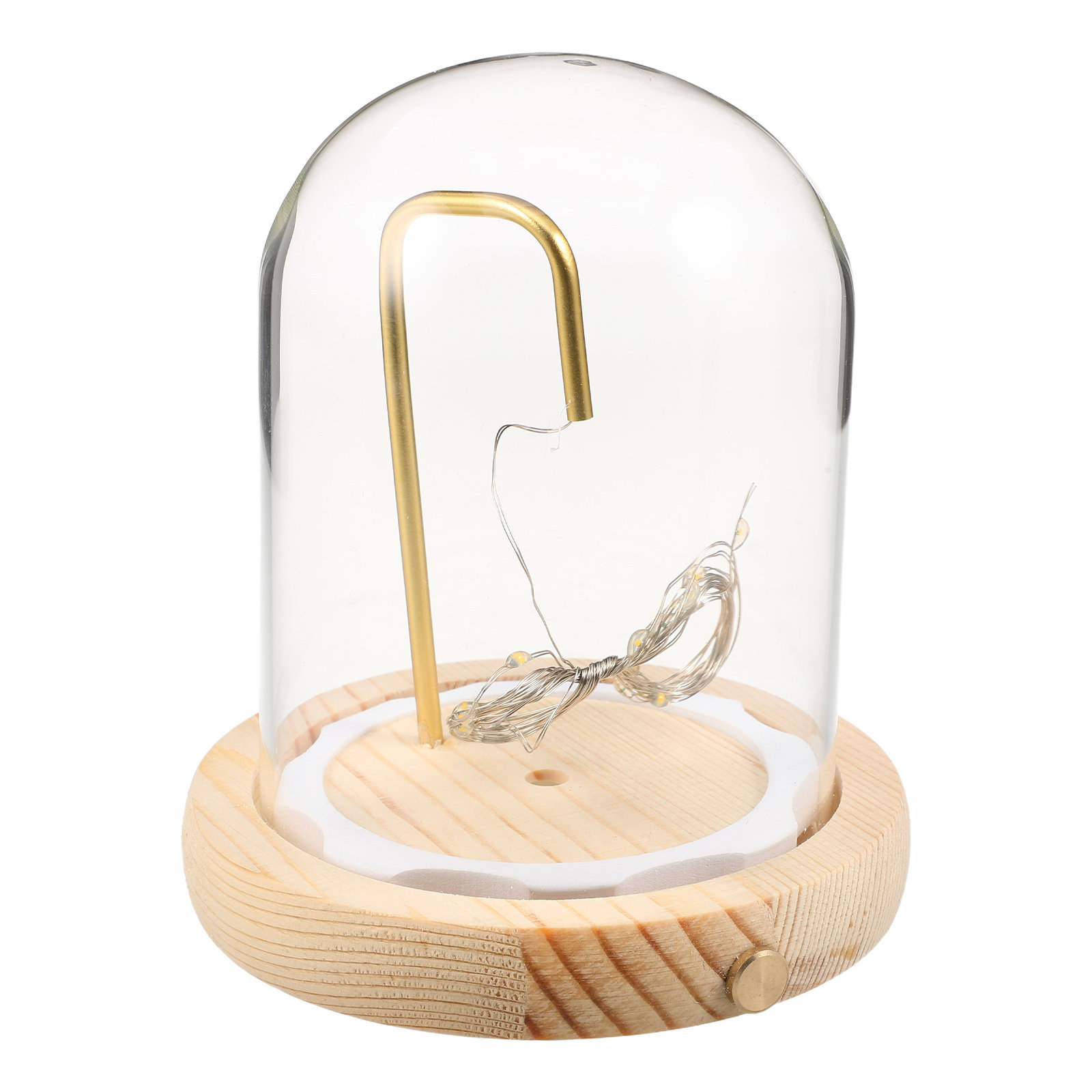 قبة عرض زجاجية بقاعدة خشبية وإ - مراجعة Plastic Dome Clear وسعره